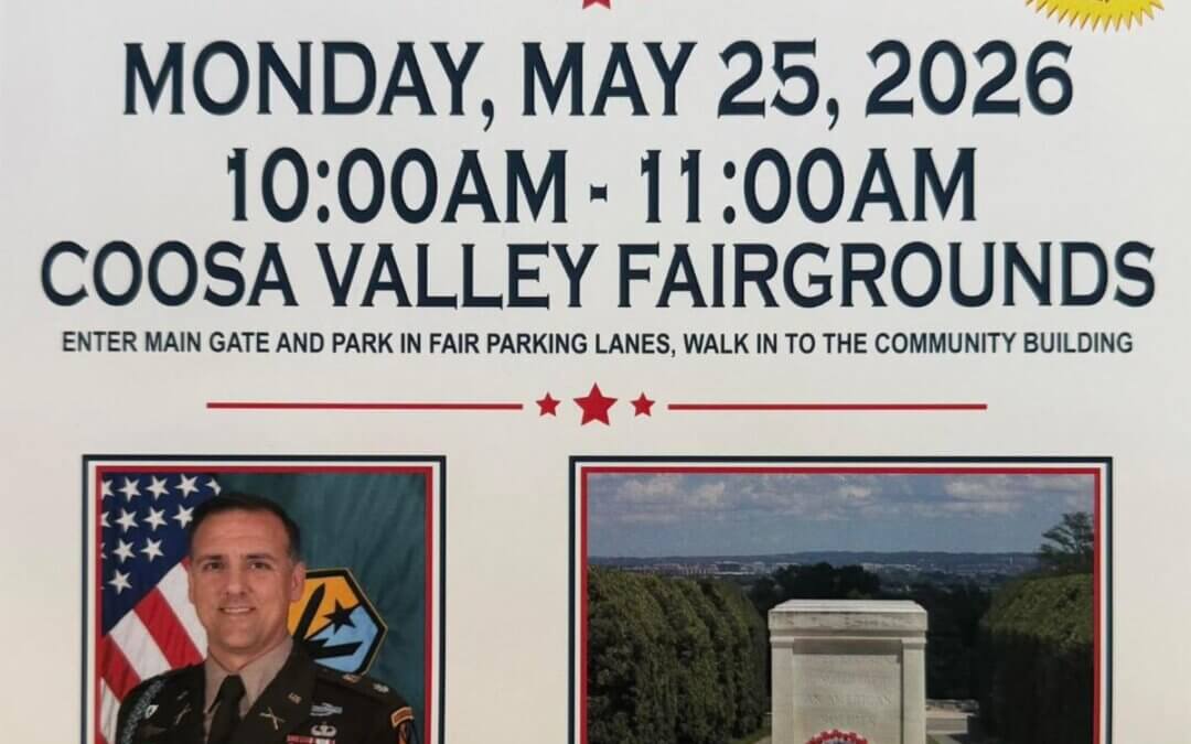 MAY 25: Memorial Day Program, 10 AM