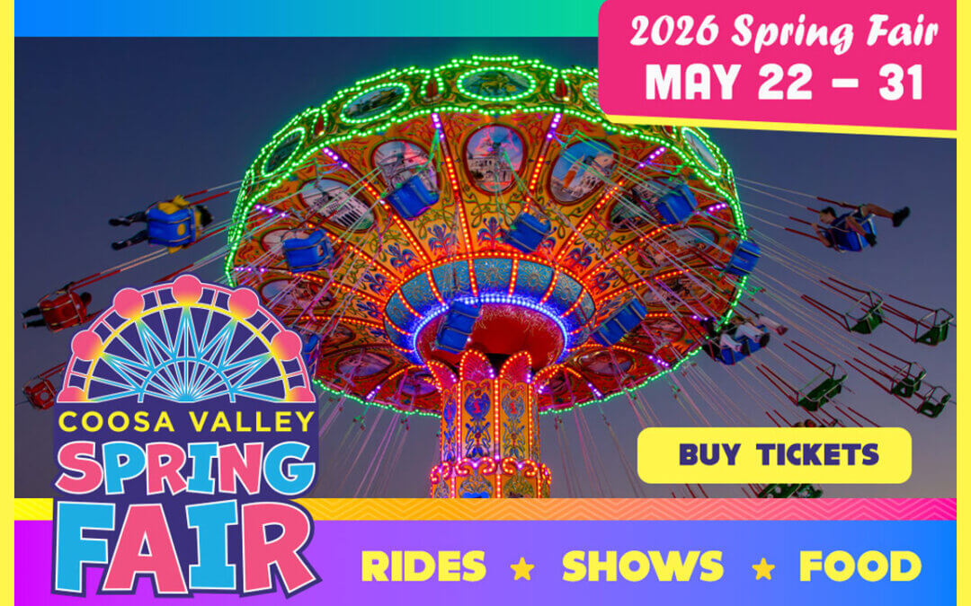 May 22 thru May 31- COOSA VALLEY SPRING FAIR  ﻿
